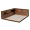 Baxton Studio Erie Walnut Wood Queen Size Platform Storage Bed with Built-In Outlet 167-10737 - alternate 8